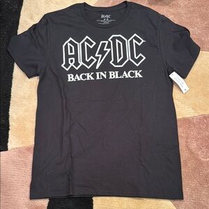 AC/DC Black Short Sleeve Band Tee